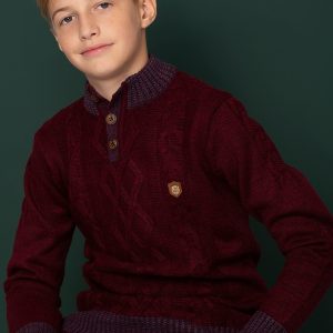 Wholesale Burgundy sweater for boy