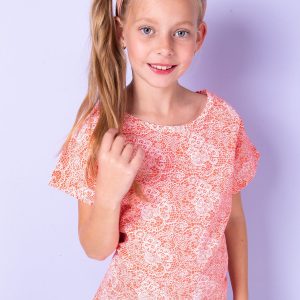 Wholesale Coral blouse for girl