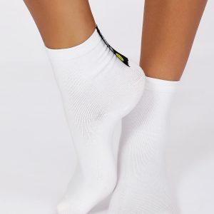 Wholesale FULLOFF White socks with ribbon