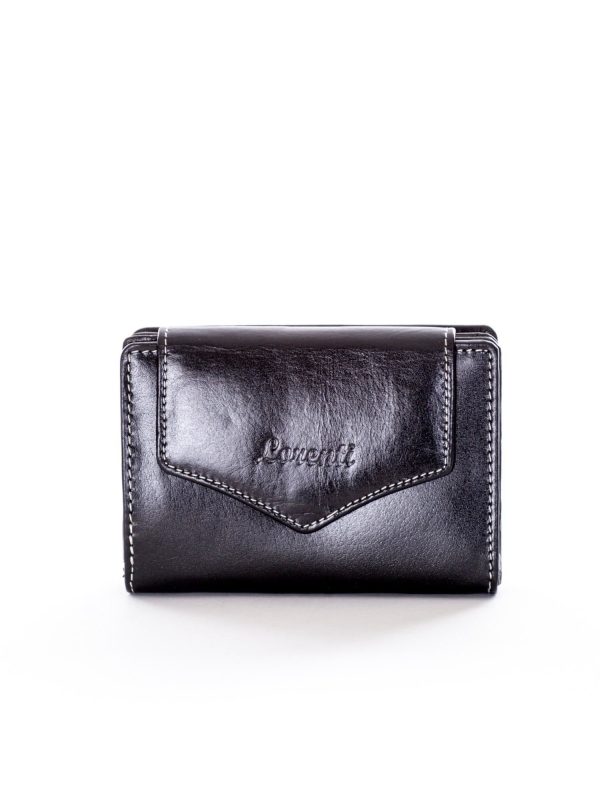 Wholesale Black Leather Wallet with Flip