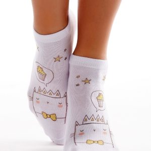 Wholesale Feet with drawing cat print