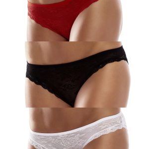 Wholesale Set of cotton lace briefs 3-pack