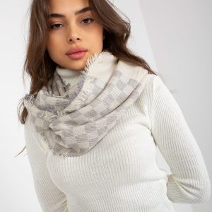 Wholesale Ecru-Grey Ladies Checkered Chimney