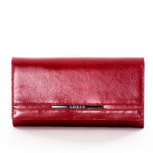 Wholesale Genuine Leather Red Wallet