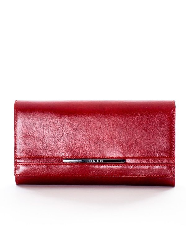 Wholesale Genuine Leather Red Wallet