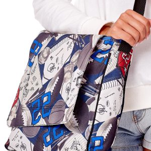 Wholesale White Shoulder Bag with Sports Print