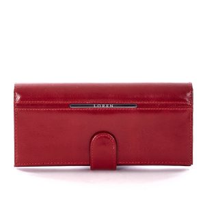 Wholesale Dark red wallet with flip