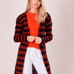 Wholesale Black open stripe sweater