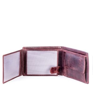 Wholesale Brown Leather Men's Wallet with Embossed Embossed Embossed