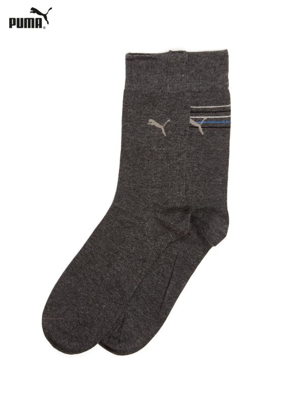 Wholesale PUMA Men's Grey Socks 2-Pack