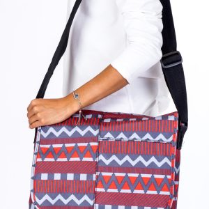 Wholesale Geometric Pattern Fabric Shoulder Bag