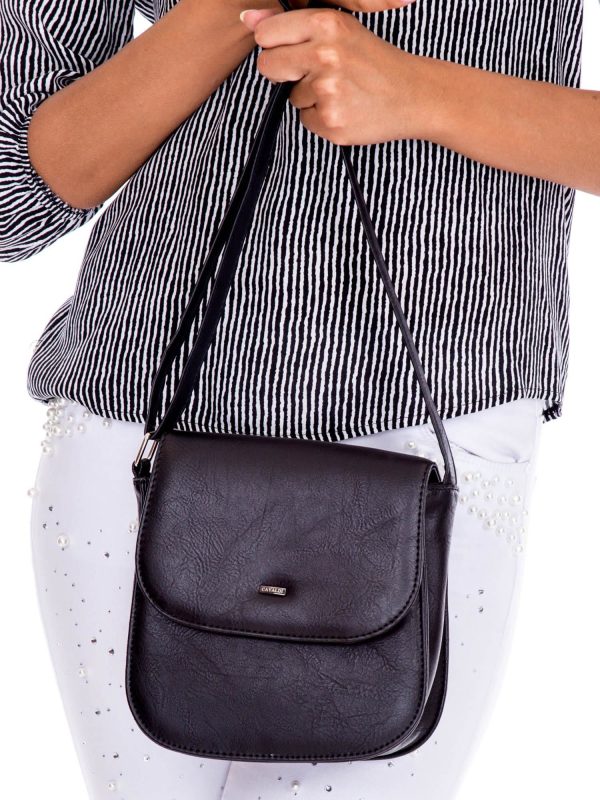 Wholesale Black Eco Leather Messenger Bag