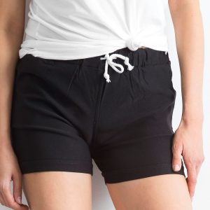 Wholesale Black shorts with stripes