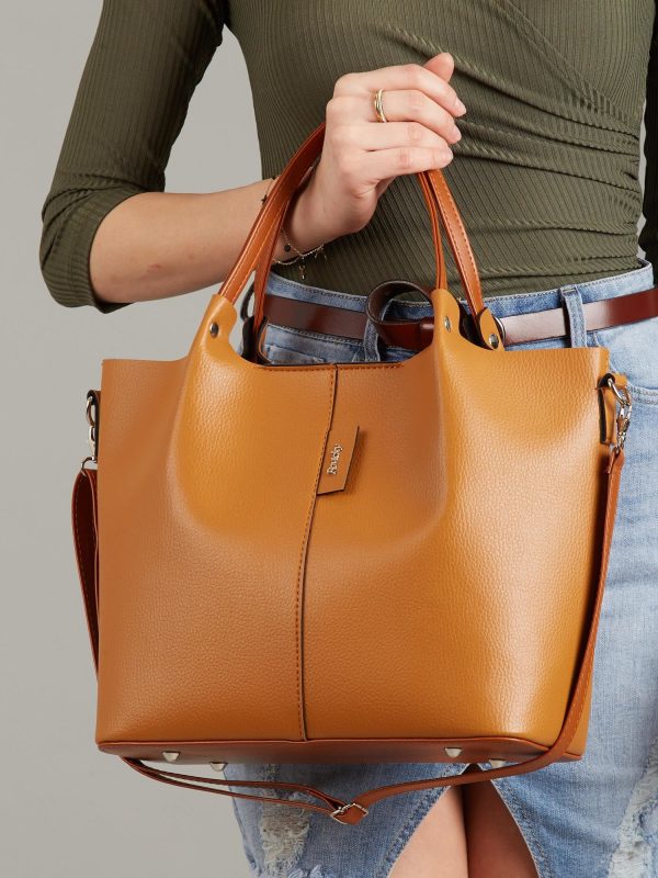 Wholesale Camel Leather Handbag