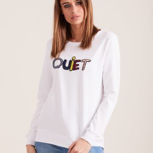 Wholesale WHITE SWEATSHIRT QUIET