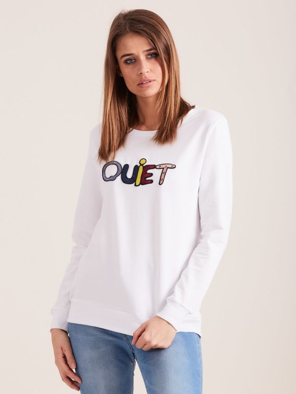 Wholesale WHITE SWEATSHIRT QUIET