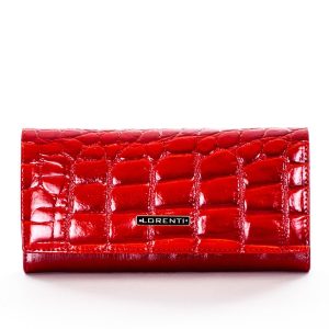 Wholesale Red Leather Wallet with Animal Motif