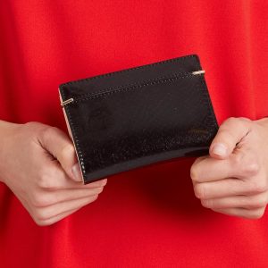 Wholesale Women's Black Eco Leather Wallet