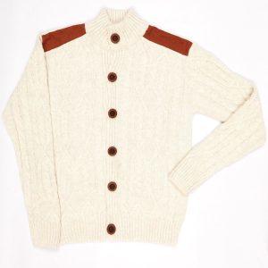 Wholesale Ecru Fastened Sweater for Boy