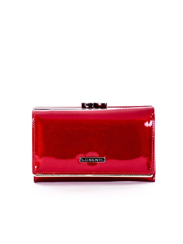 Wholesale Red lacquered women's wallet