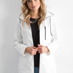 Wholesale White Hooded Sports Jacket