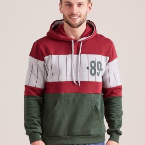 Wholesale Hoodie for man with hoodie burgundy