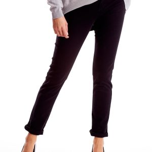 Wholesale Black Straight Fit Women's Pants