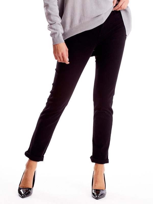 Wholesale Black Straight Fit Women's Pants