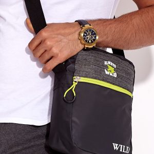 Wholesale Dark Grey Men's Fabric Bag