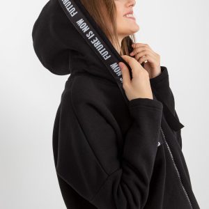 Wholesale Black sweatshirt long oversized sweatshirt