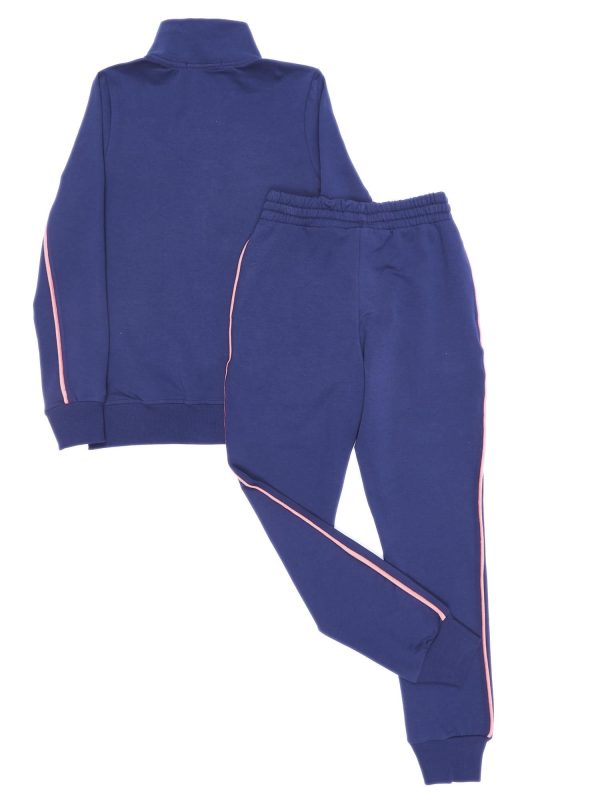 Wholesale Dark blue sweatshirt set for girl pants and sweatshirt