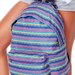 Wholesale Backpack with colorful geometric patterns