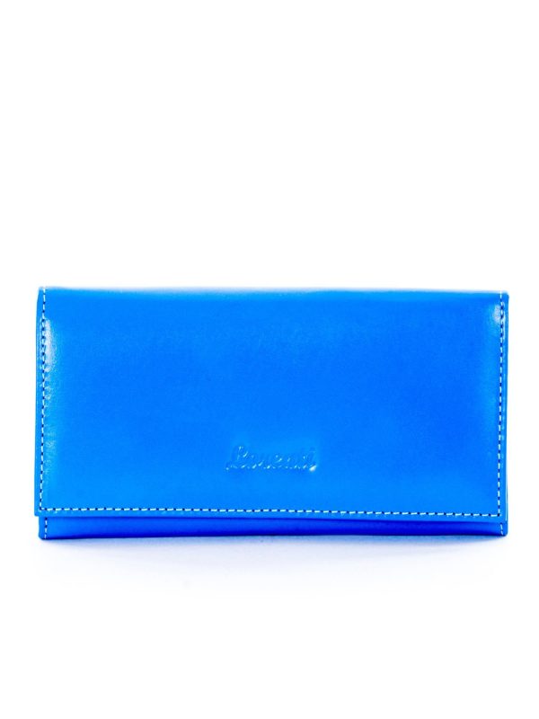 Wholesale Blue Smooth Ladies Wallet