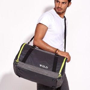 Wholesale Dark Grey Men's Sports Bag