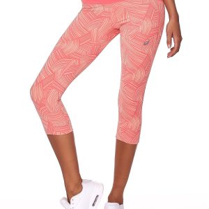 Wholesale ASICS Pink-Peach Patterned Sports Leggings