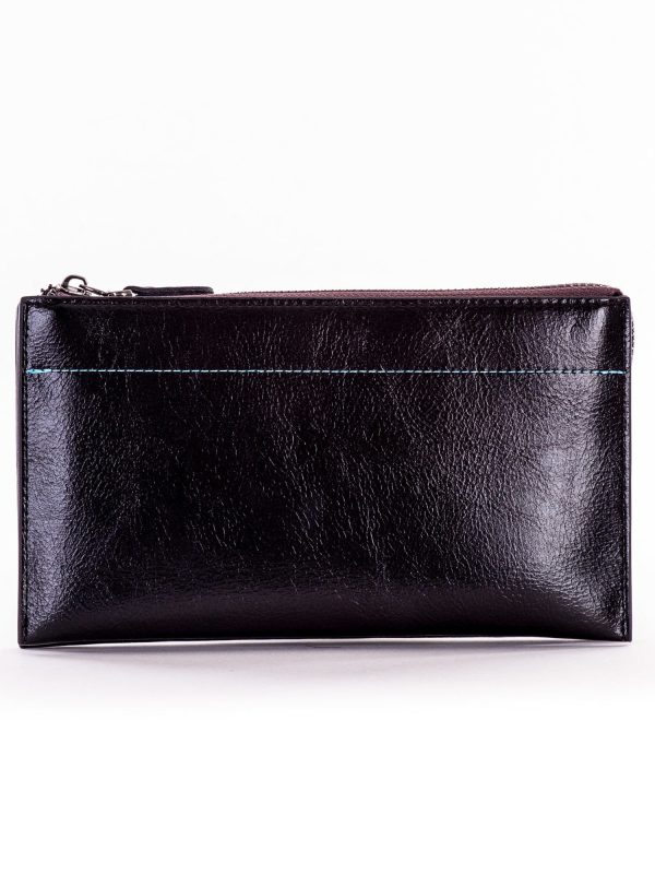 Wholesale Black Long Wallet Clutch Zipper