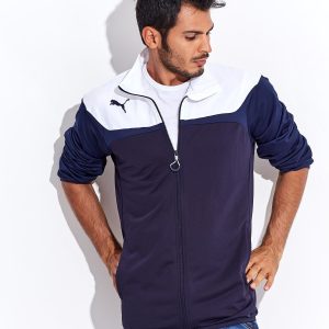 Wholesale PUMA White-Navy Sweatshirt Men's Sports Sweatshirt