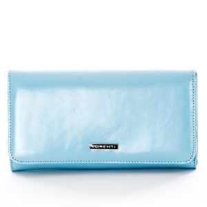 Wholesale Light Blue Ladies Leather Wallet