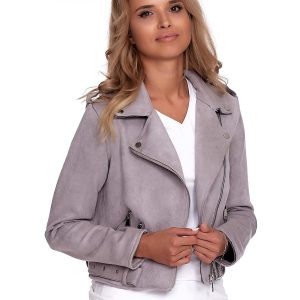 Wholesale Women's Grey Ramone Jacket