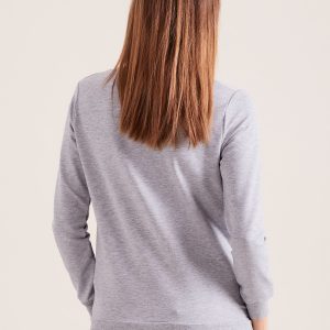 Wholesale Light grey sweatshirt QUIET