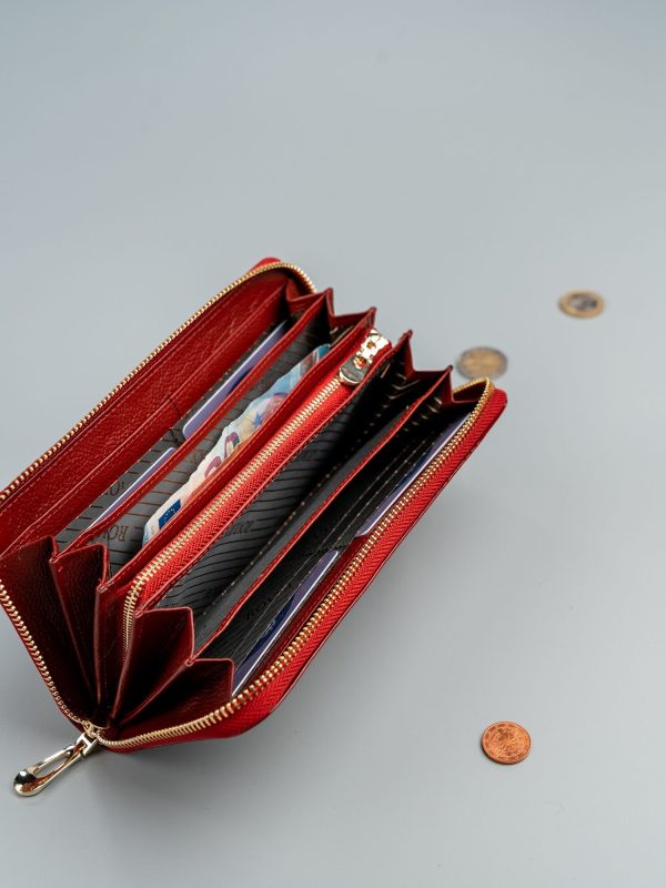 Wholesale Red lacquered wallet