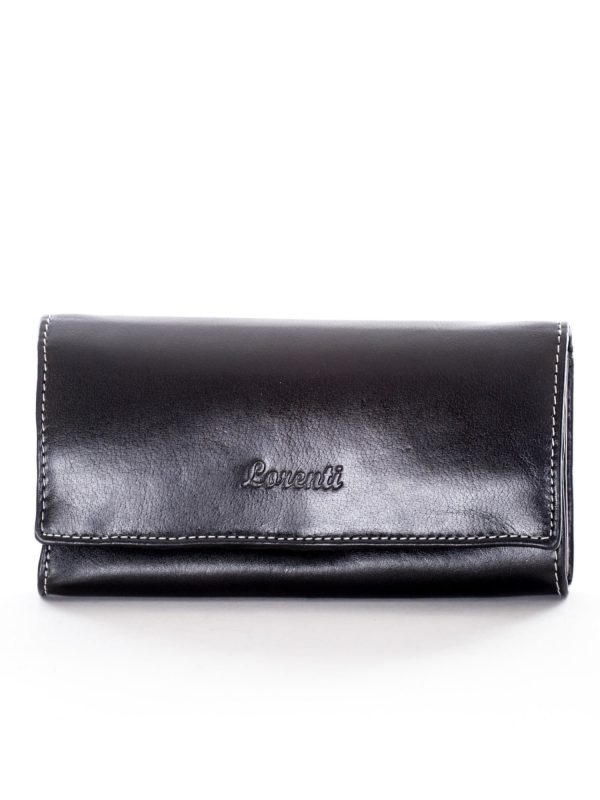 Wholesale Black Olong Genuine Leather Wallet