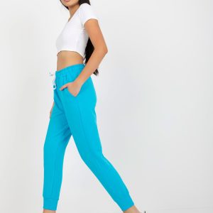 Wholesale Blue sweatpants basic joggers