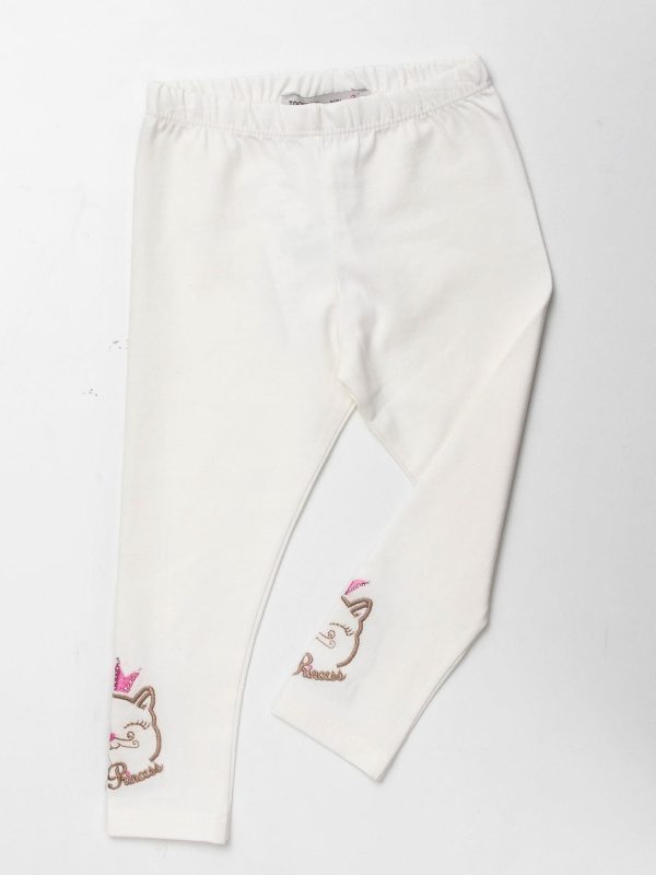 Wholesale Beige Cotton Leggings For Girl