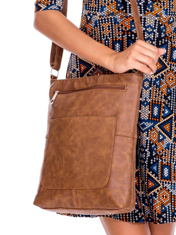 Wholesale Brown Rectangular Shoulder Bag