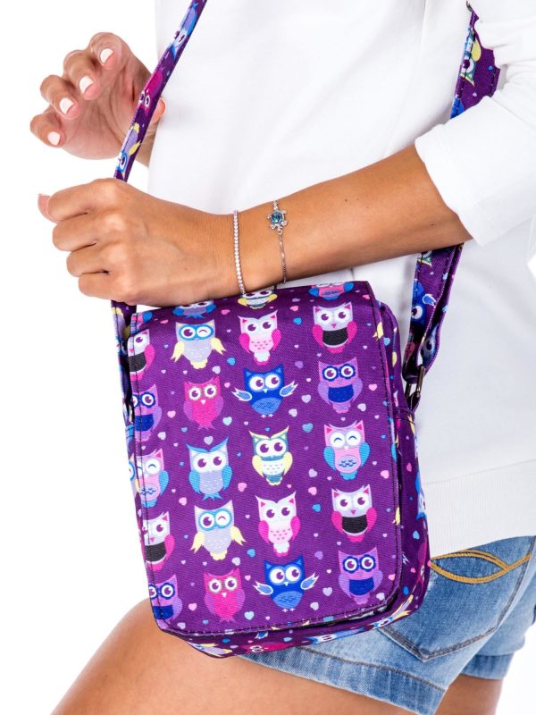 Wholesale Purple bag in owls