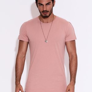 Wholesale Dark pink t-shirt for men basic