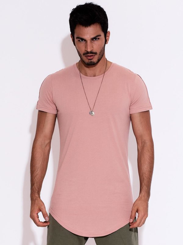 Wholesale Dark pink t-shirt for men basic