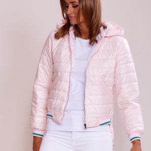 Wholesale Light pink jacket with longer back