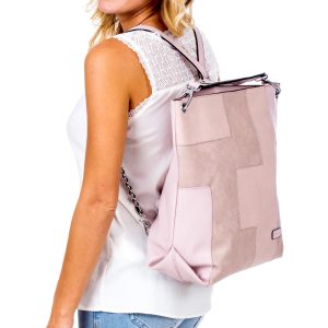 Wholesale Light Pink Backpack Bag with Detachable Harness